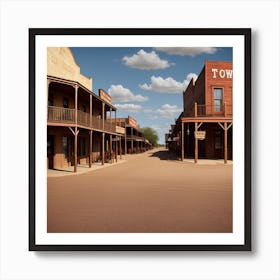 Old West Town 7 Art Print