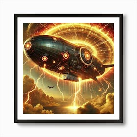 A Sci Fi Depiction Of Thermal Absorption Shields Art Print