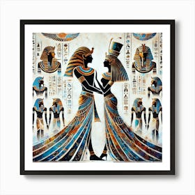 Egyptian Couple Art Print