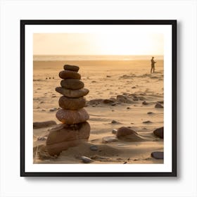 Stone Sunset Art Print