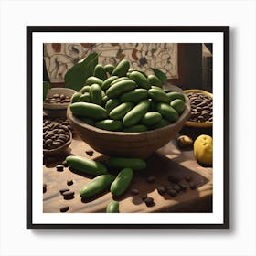 Bananas In A Bowl Art Print