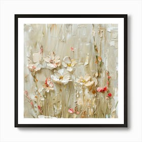 Flowers In A Field 1 Art Print