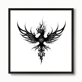 Phoenix Tattoo 2 Art Print