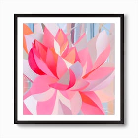 Pink Lotus 1 Art Print