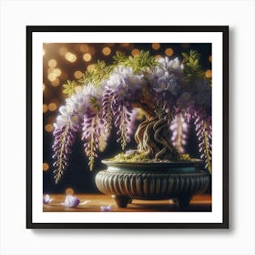 Wisteria Bonsai 1 Art Print