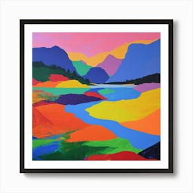 Colourful Abstract Nahuel Huapi National Park Argentina 4 Art Print