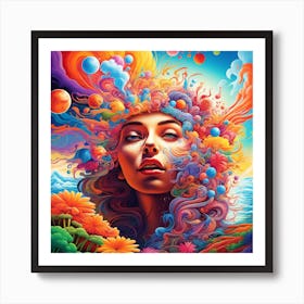 Psychedelic Painting, Psychedelic Art, Psychedelic Art, Psychedelic Art, Psychedelic Art, Art Print