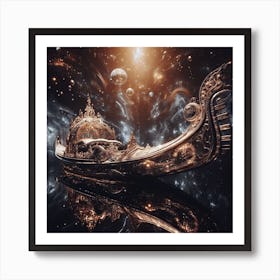 Gondola In Space Art Print