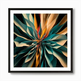 Abstract Flower Art Print