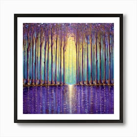 Purple Forest 1 Art Print