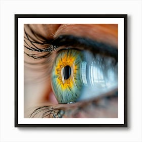 Close Up Of A Woman'S Eye 1 Art Print