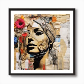 Collage Art Art Print