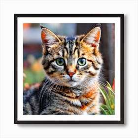 Tabby Cat Art Print