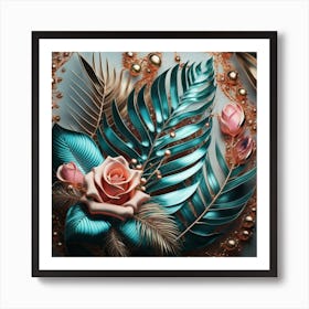 Abstract Floral Painting Art Print