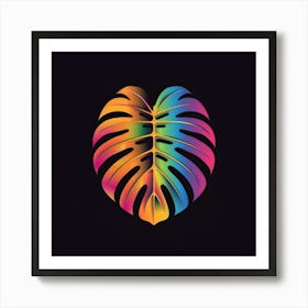 Rainbow Leaf 5 Art Print