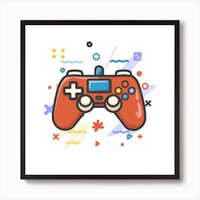 Video Game Controller 14 Art Print