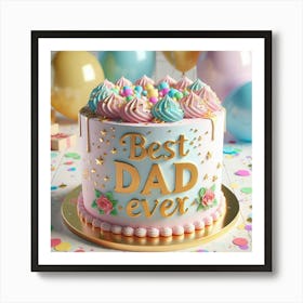 Best Dad Ever Art Print