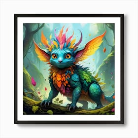 Rainbow Creatures #1 Art Print