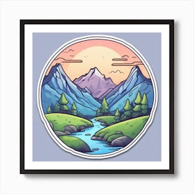 Mountain Landscape 42 Art Print