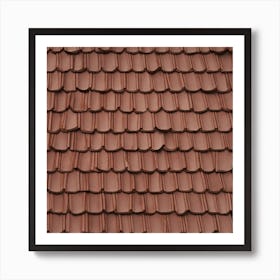 Brown Tile Roof 1 Art Print