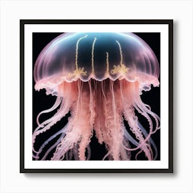 Pink jellyfish 3 Art Print