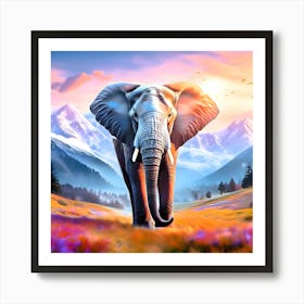 Elephant Series No.2 Art Print