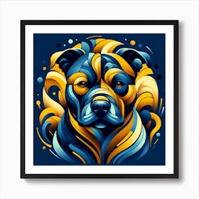 Staffordshire Bull Terrier 01 Art Print