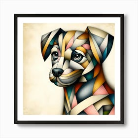 Geometric Dog 5 Art Print