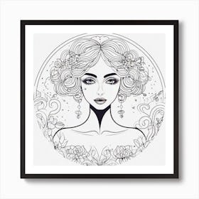 Feminine Figure Fantasy Dreamy Art Print