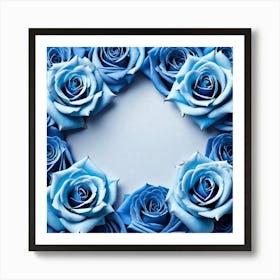 Blue Roses 20 Art Print