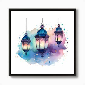 Islamic Lanterns 4 Art Print