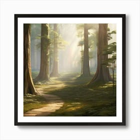 Path In The Woods Art Print