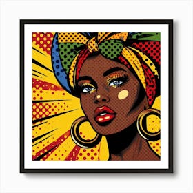 Zarah Pop African Woman Art Print