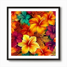 Hibiscus Wallpaper Art Print