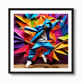 Origami Dancer 40 Art Print