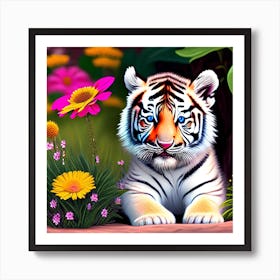 Tiger Cub 1 Art Print