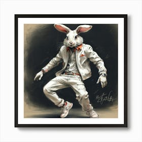 Bunny Dancer 2 Art Print