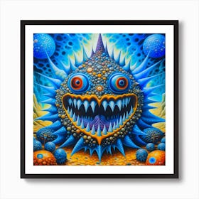 Psychedelic Monster 1 Art Print