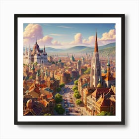 Castle Citadel: Buda Blues Art Print