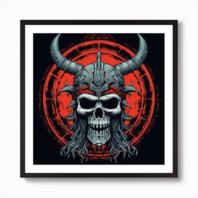 Viking Skull 1 Póster