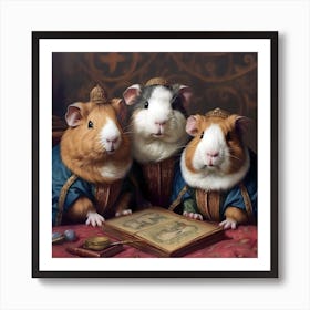 Renaissance Guinea Pigs 1 Art Print