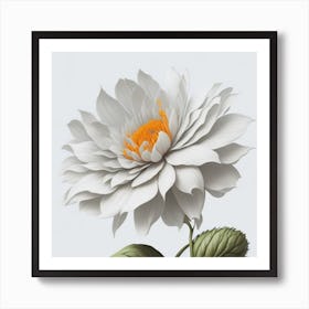 Dahlia myluckycharm Art Print