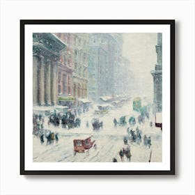 New York City Street Scene Art Print