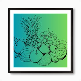 Fruit Basket Art Print