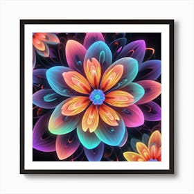 Colorful Flowers 1 Art Print