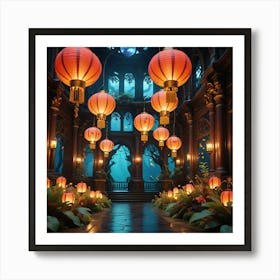 Chinese Lanterns 2 Art Print
