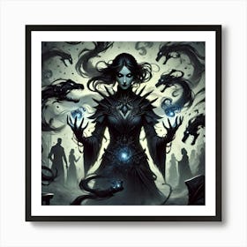 Queen Sorath Shadow Influence 1 Art Print