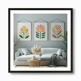 Floral Set Art Print