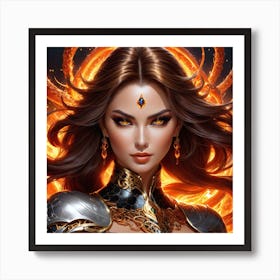 Elven Warrior b Art Print