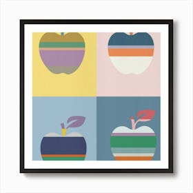 Apples On A Plate Art Print